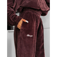 KOMPLET DRES DAMSKI OLAVOGA HARVEST VELVET BROWN