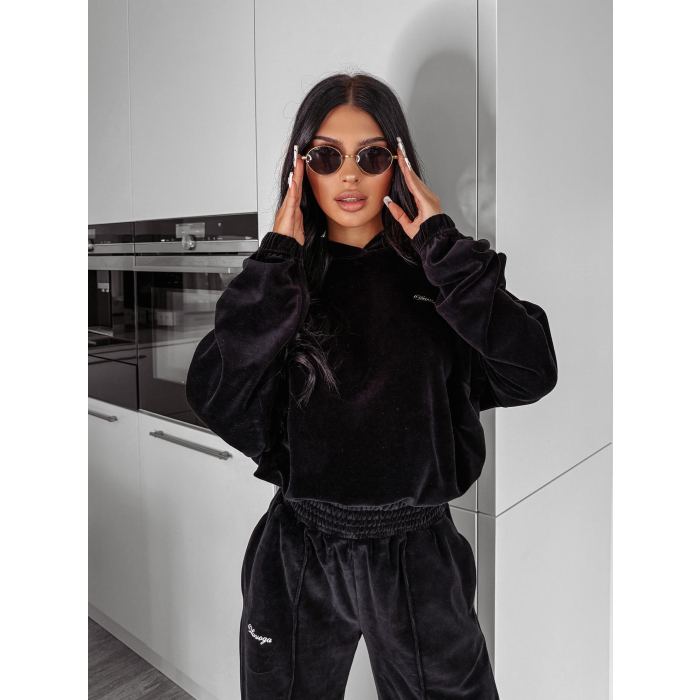 KOMPLET DRES DAMSKI OLAVOGA HARVEST VELVET BLACK