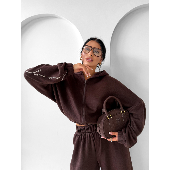 KOMPLET DRES DAMSKI OLAVOGA MISTY LANE BROWN