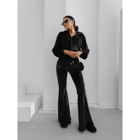 KOMPLET DRES DAMSKI WELUROWY HAFT LAMPASY OLAVOGA VELVET WOOD BLACK