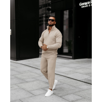 KOMPLET DRES MĘSKI BAWEŁNIANY OLAVOGA MEN OLLAN BEIGE
