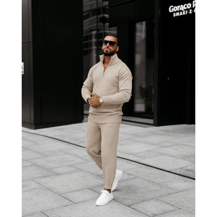 KOMPLET DRES MĘSKI BAWEŁNIANY OLAVOGA MEN OLLAN BEIGE