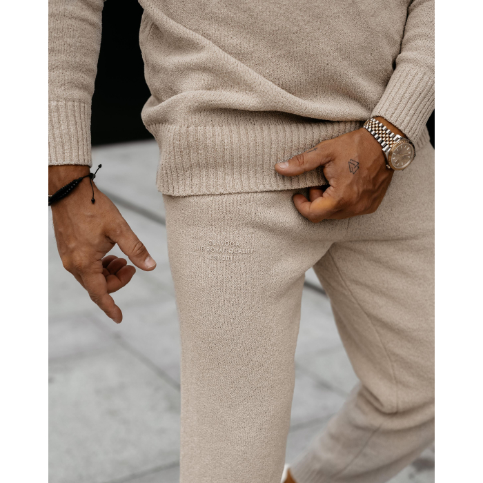 KOMPLET DRES MĘSKI BAWEŁNIANY OLAVOGA MEN OLLAN BEIGE