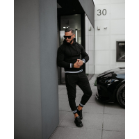 KOMPLET DRES MĘSKI BAWEŁNIANY OLAVOGA MEN VEAR BLACK