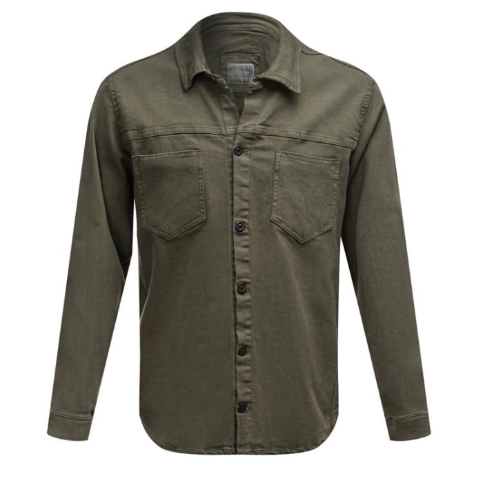 KOSZULA MĘSKA OLAVOGA MEN GIACCA DARK KHAKI