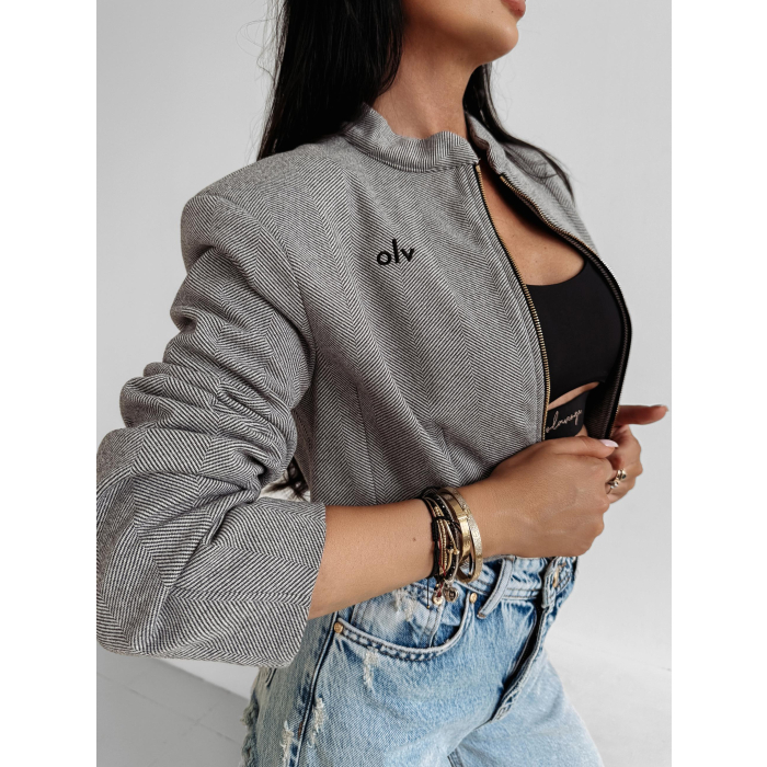 KURTKA DAMSKA BOMBER OLAVOGA DUSKY CHARM GREY