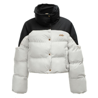 KURTKA DAMSKA BOMBER PIKOWANA OLAVOGA PULLY BEIGE BLACK