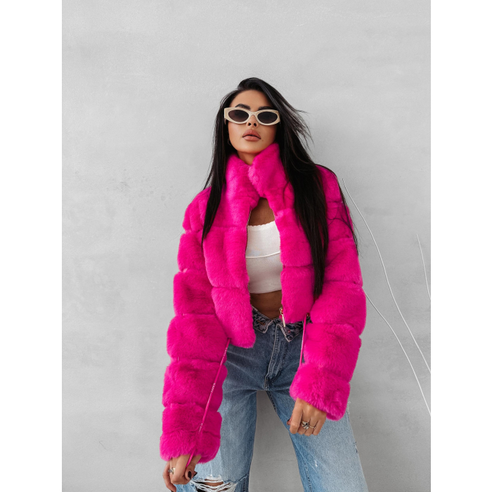 KURTKA DAMSKA FUTRO OLAVOGA VESPERA PINK