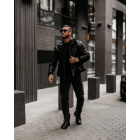 KURTKA MĘSKA KOŻUSZEK OVERSIZE OLAVOGA MEN LENNOX MEN BLACK