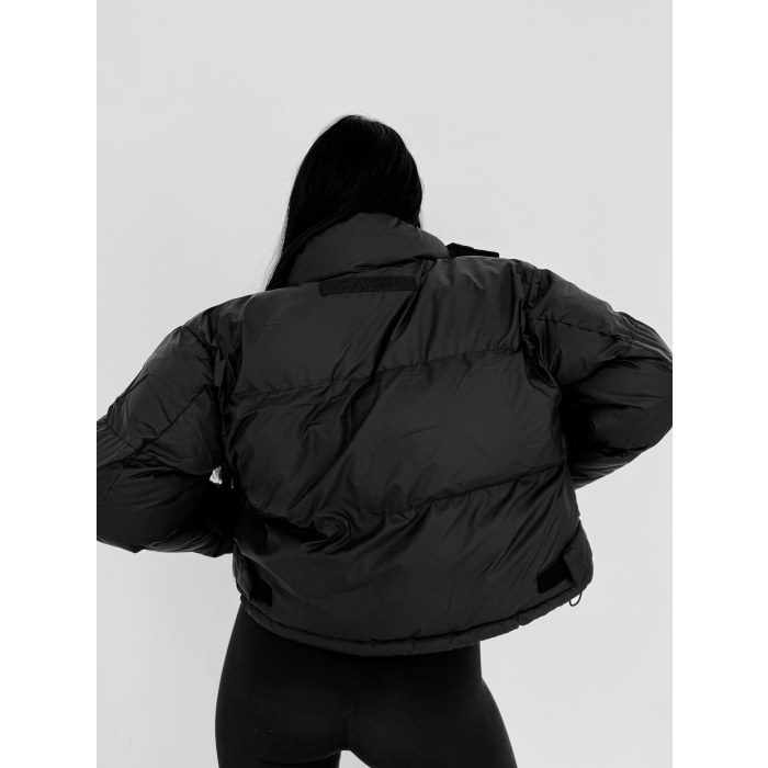 KURTKA DAMSKA BOMBER PIKOWANA OLAVOGA ROOSEN BLACK