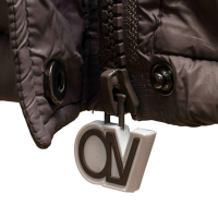 KURTKA MĘSKA PIKOWANA OVERSIZE BOMBERKA OLAVOGA MEN CASTE BROWN