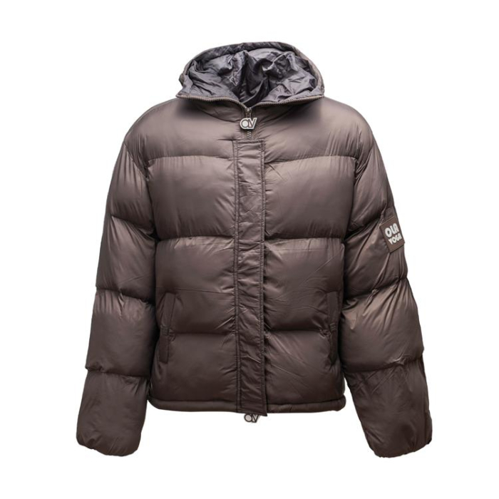 KURTKA MĘSKA PIKOWANA OVERSIZE BOMBERKA OLAVOGA MEN CASTE BROWN