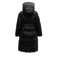 KURTKA PŁASZCZ DAMSKI DŁUGI OVERSIZE OLAVOGA SIING BLACK