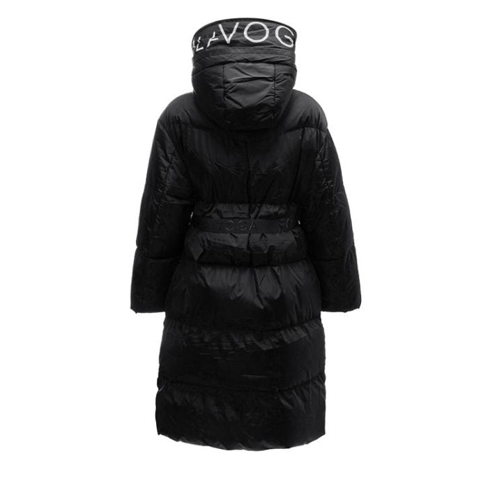 KURTKA PŁASZCZ DAMSKI DŁUGI OVERSIZE OLAVOGA SIING BLACK