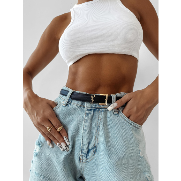 PASEK ZE SKÓRY OLAVOGA VIVATERAL BLACK