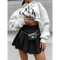 SPÓDNICA - SPODENKI PLISOWANA ŁAŃCUSZEK Z MINI TOREBKĄ OLAVOGA TIDE BLACK