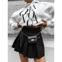 SPÓDNICA - SPODENKI PLISOWANA ŁAŃCUSZEK Z MINI TOREBKĄ OLAVOGA TIDE BLACK