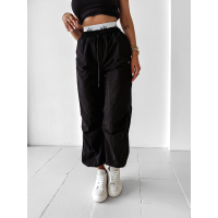 SPODNIE CARGO GUMA OLAVOGA RAINY DAY BLACK