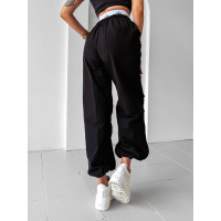 SPODNIE CARGO GUMA OLAVOGA RAINY DAY BLACK