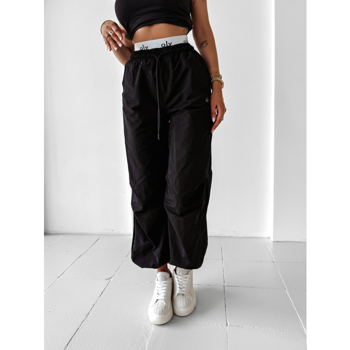SPODNIE CARGO GUMA OLAVOGA RAINY DAY BLACK