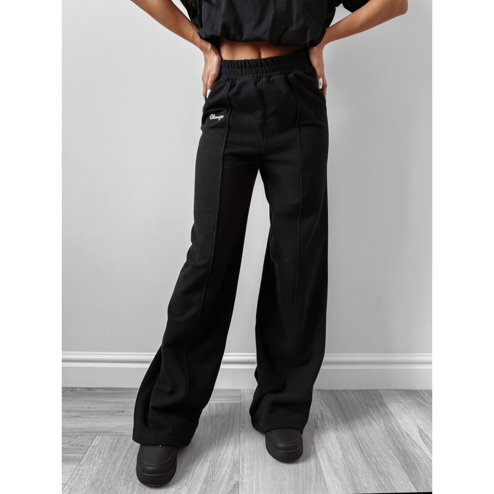 SPODNIE DRESOWE BAWEŁNIANE OLAVOGA AUTUMN WHISPER PANTS BLACK