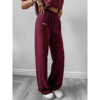 SPODNIE DRESOWE BAWEŁNIANE OLAVOGA AUTUMN WHISPER PANTS BURGUND