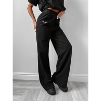 SPODNIE DRESOWE BAWEŁNIANE OLAVOGA AUTUMN WHISPER PANTS BLACK