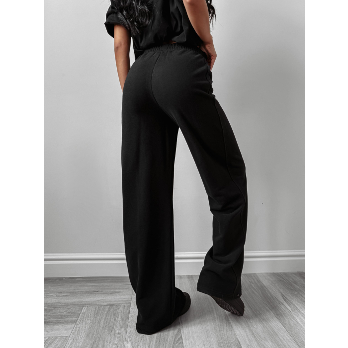 SPODNIE DRESOWE BAWEŁNIANE OLAVOGA AUTUMN WHISPER PANTS BLACK