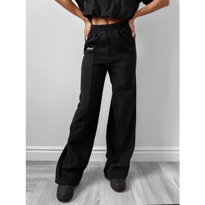 SPODNIE DRESOWE BAWEŁNIANE OLAVOGA AUTUMN WHISPER PANTS BLACK