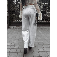 SPODNIE DRESOWE SZEROKIE OLAVOGA BIRCH GRAY