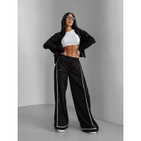 SPODNIE DRESOWE SZEROKIE OLAVOGA SILENT STORM PANTS BLACK