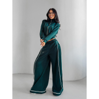 SPODNIE DRESOWE SZEROKIE OLAVOGA SILENT STORM PANTS DEEP GREEN