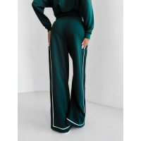 SPODNIE DRESOWE SZEROKIE OLAVOGA SILENT STORM PANTS DEEP GREEN