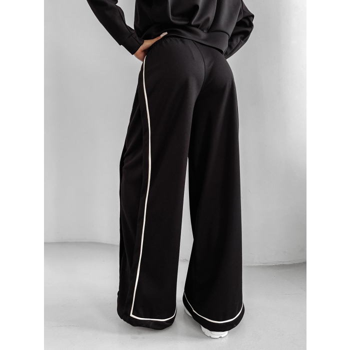 SPODNIE DRESOWE SZEROKIE OLAVOGA SILENT STORM PANTS BLACK