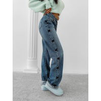 SPODNIE JEANSOWE DENIM OLAVOGA ELIOKIE DARK BLUE