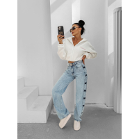 SPODNIE JEANSOWE DENIM OLAVOGA ELIOKIE LIGHT BLUE