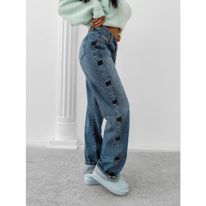 SPODNIE JEANSOWE DENIM OLAVOGA ELIOKIE DARK BLUE