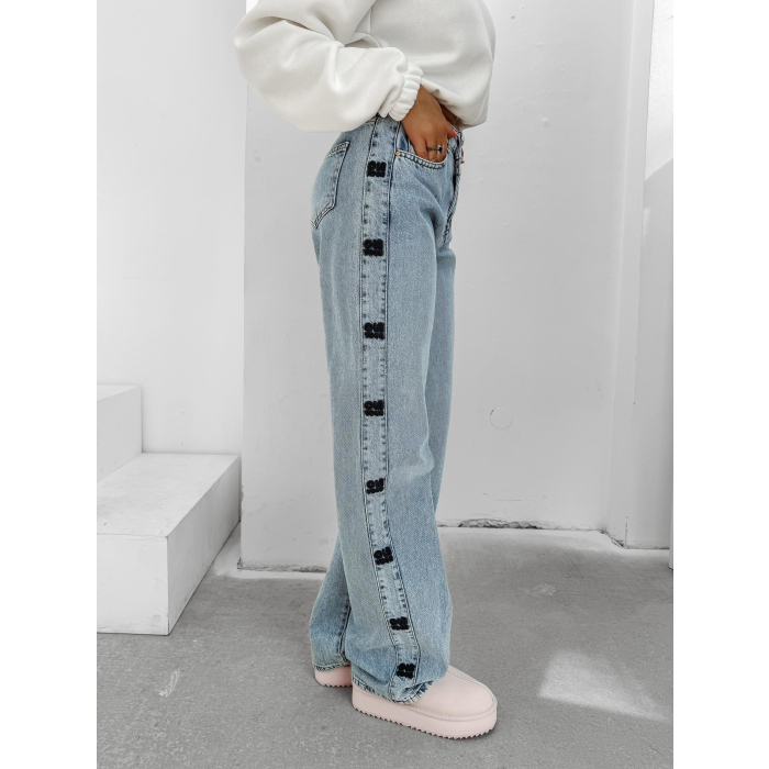 SPODNIE JEANSOWE DENIM OLAVOGA ELIOKIE LIGHT BLUE