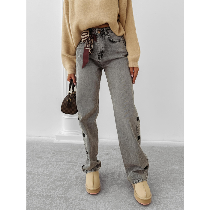 SPODNIE JEANSOWE DENIM OLAVOGA ELIOKIE GRAY