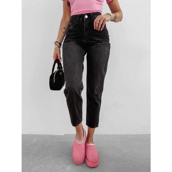 SPODNIE JEANSOWE DENIM OLAVOGA NOIA BLACK