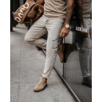 SPODNIE JEANSOWE MĘSKIE DENIM OLAVOGA MEN DEMAN BEIGE