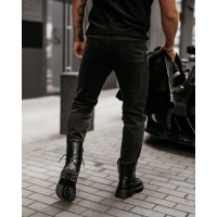 SPODNIE JEANSOWE MĘSKIE DENIM OLAVOGA MEN DEMAN BLACK