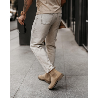 SPODNIE JEANSOWE MĘSKIE DENIM OLAVOGA MEN DEMAN BEIGE