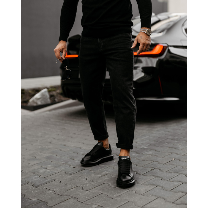 SPODNIE JEANSOWE MĘSKIE OLAVOGA MEN RAVIS BLACK