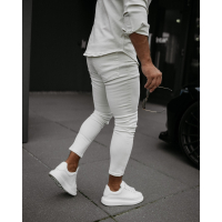 SPODNIE JEANSOWE MĘSKIE SLIM FIT OLAVOGA MEN TOLON LIGHT BEIGE