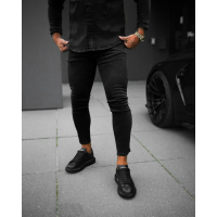 SPODNIE JEANSOWE MĘSKIE SLIM FIT OLAVOGA MEN TOLON BLACK