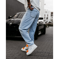 SPODNIE JEANSOWE MĘSKIE STRAIGHT LEG OLAVOGA MEN ZOKI BLUE