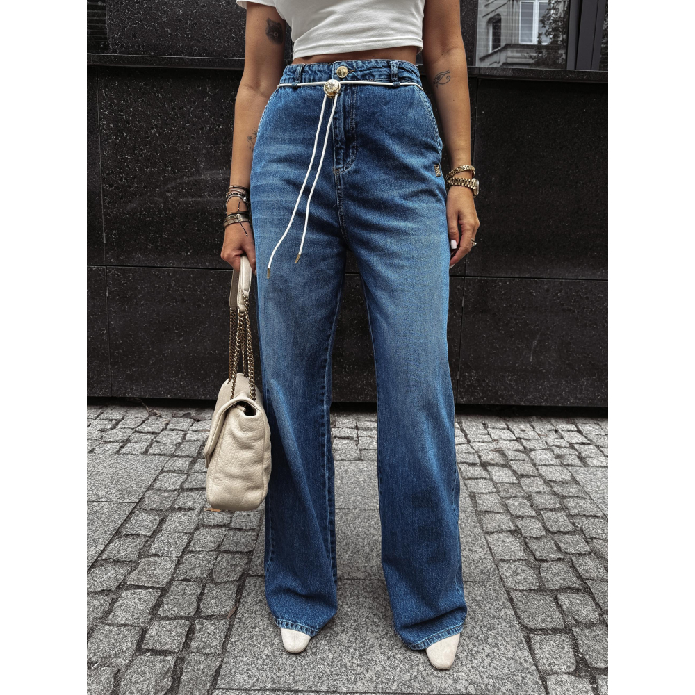 SPODNIE JENSOWE DENIM BAGGY OLAVOGA KAAGE DARK BLUE