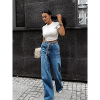 SPODNIE JENSOWE DENIM BAGGY OLAVOGA KAAGE DARK BLUE