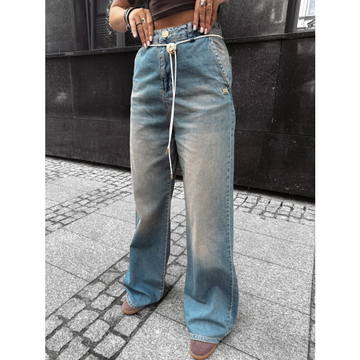 SPODNIE JENSOWE DENIM BAGGY OLAVOGA KAAGE BLUE